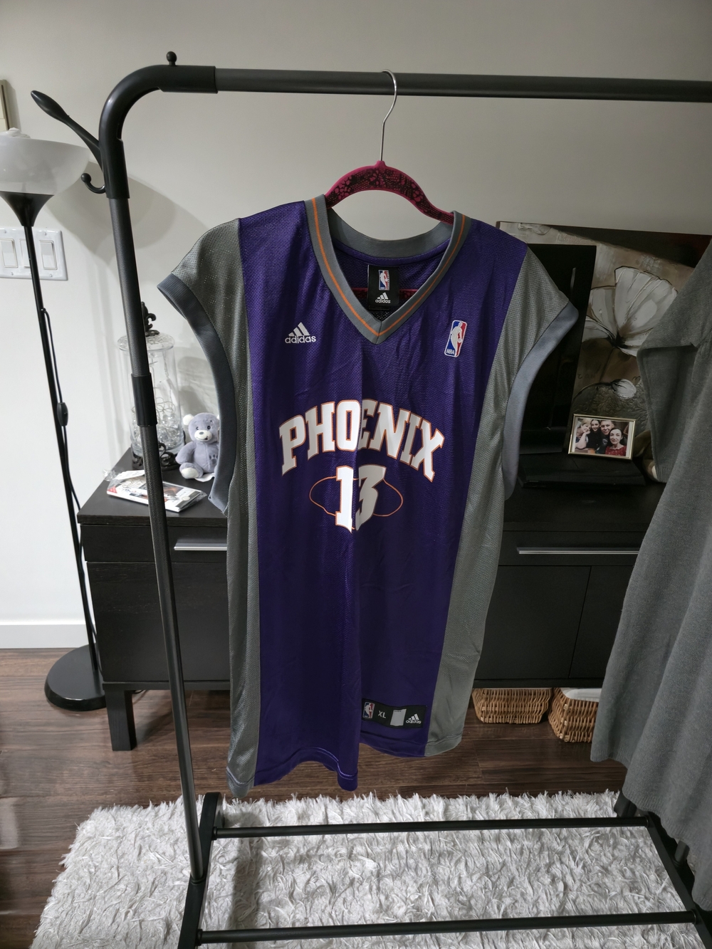Adidas Phoenix Suns Steve Nash #13 NBA Jersey Men’s XL Purple Basketball